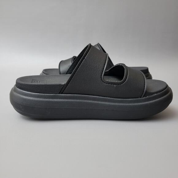 Reef Cushion Bondi 2 Bar Womens Comfort Sandals Black black 9 Medium - Picture 3 of 13